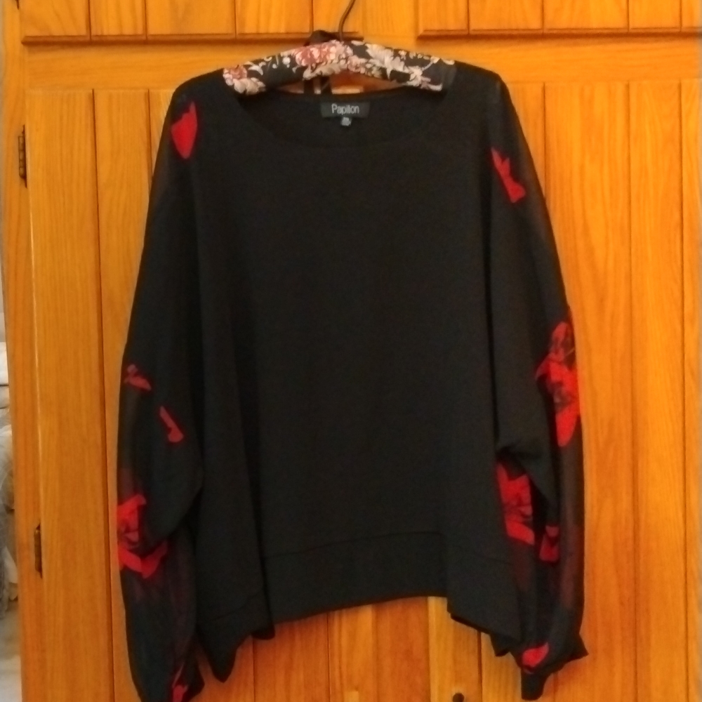 EUC Papillion Pull Over Blouse